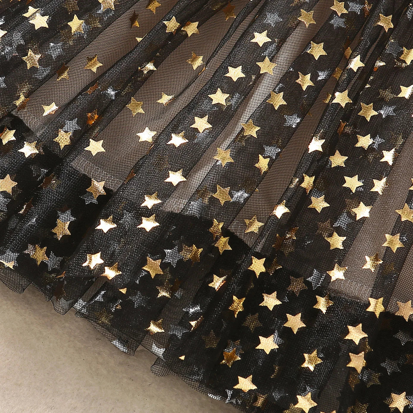Girl's Sleeveless Dress Fashion Thin Children's Starry Sky Sequin Mesh Dress Spring Summer Kid's Clothing Flower Girl Dresses