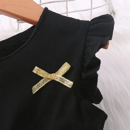 Girl's Sleeveless Dress Fashion Thin Children's Starry Sky Sequin Mesh Dress Spring Summer Kid's Clothing Flower Girl Dresses