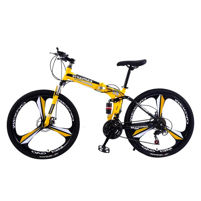 Cross Life Folding Mountain Bike Softail Transmission 26 Inch Adult Student Youth Transmission Cycling Dual Disc Brake Bike 2024